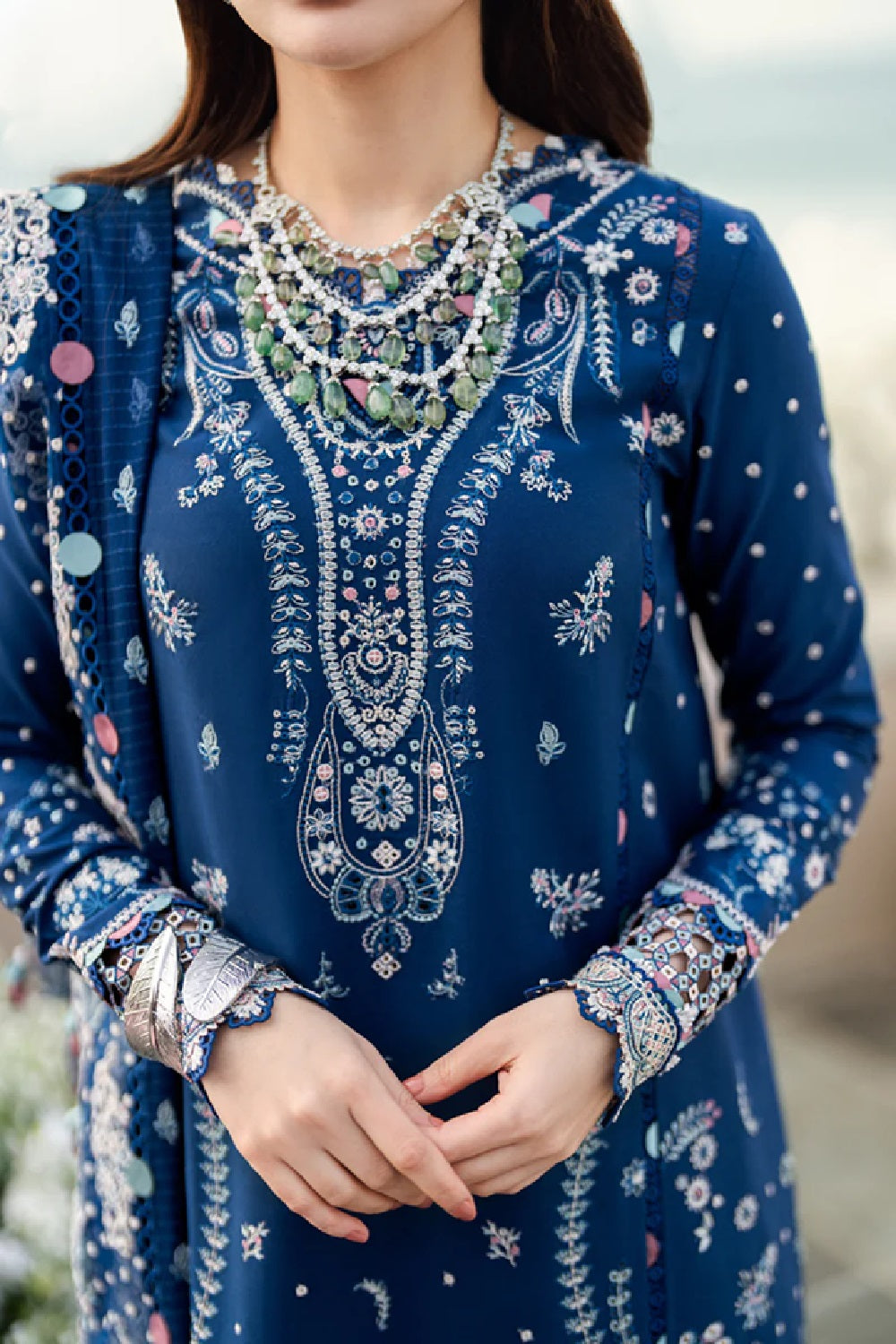 Qalamkar - SAHIL LUXURY LAWN’25 - FK-05 AURORA - TC-1191
