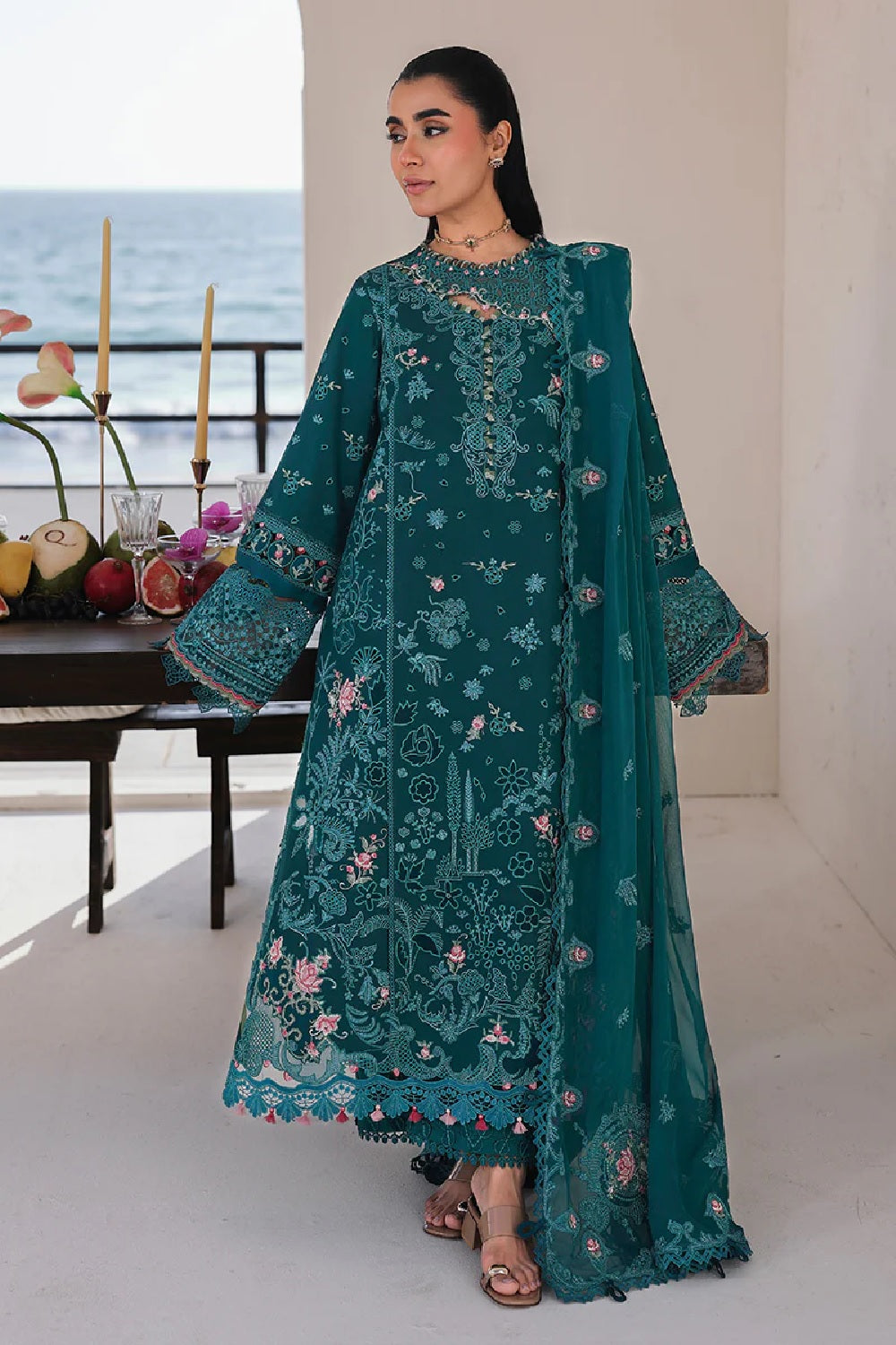 Qalamkar - Sahil Luxury Lawn '26 - SA-04 ELIF - TC-1500