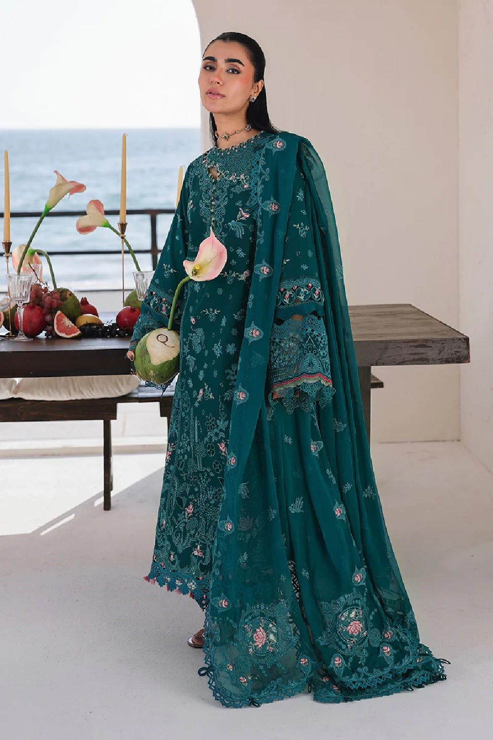 Qalamkar - Sahil Luxury Lawn '26 - SA-04 ELIF - TC-1500