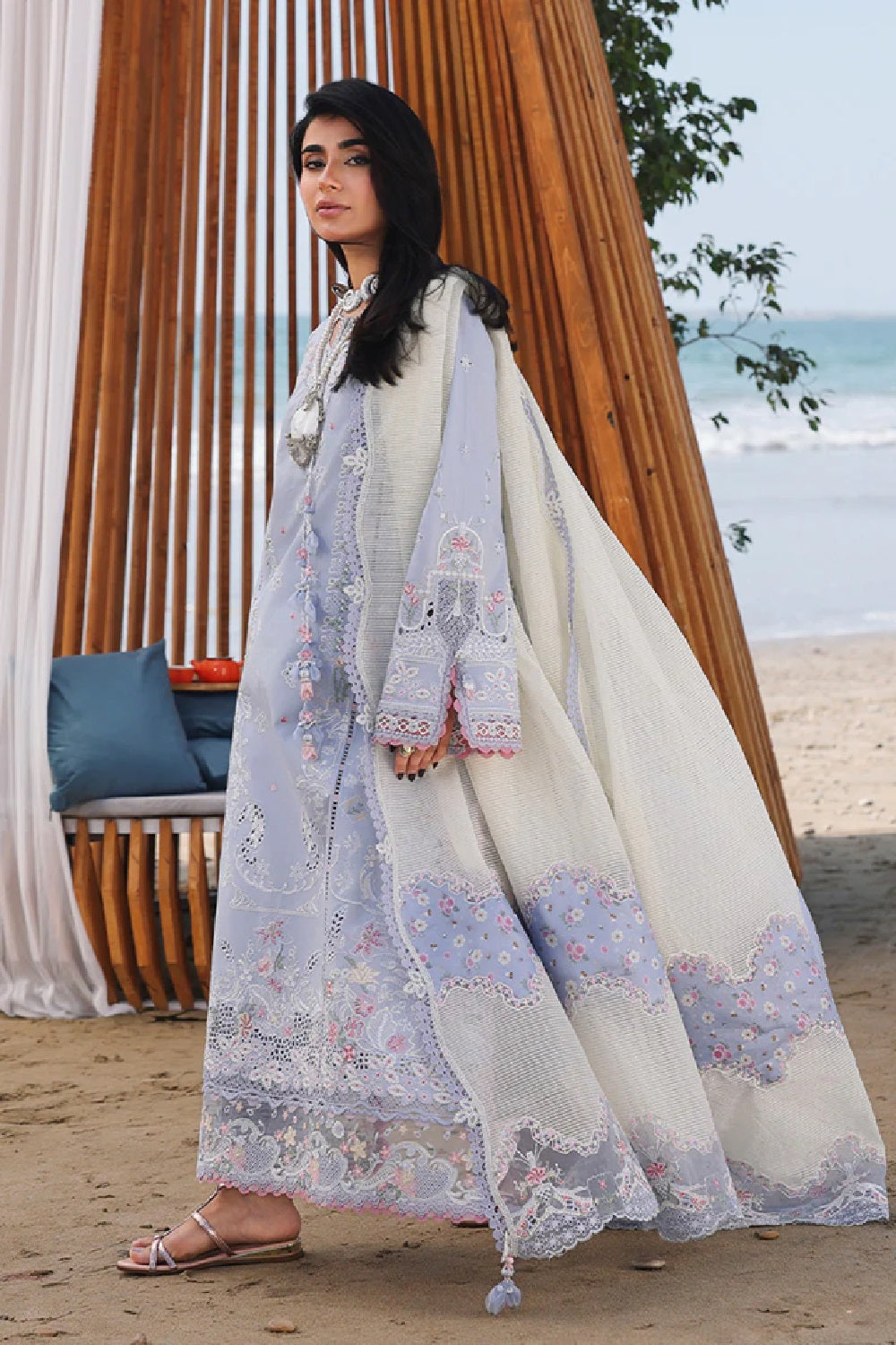 Qalamkar - Sahil Luxury Lawn '26 - SA-08 ZAYNA - TC-1559
