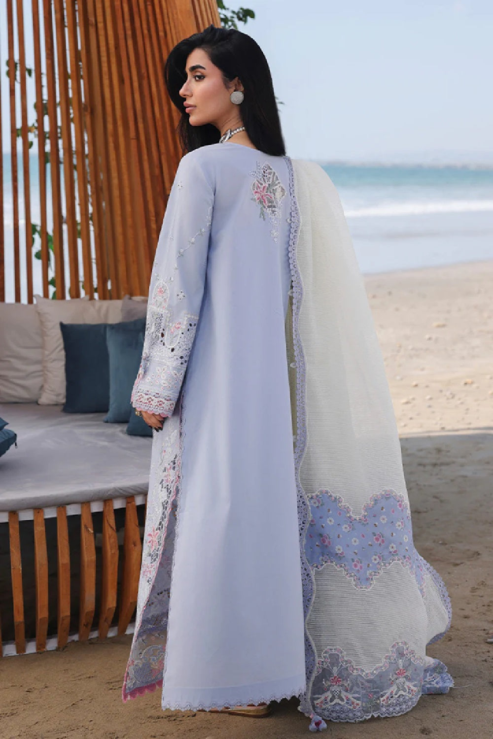 Qalamkar - Sahil Luxury Lawn '26 - SA-08 ZAYNA - TC-1559