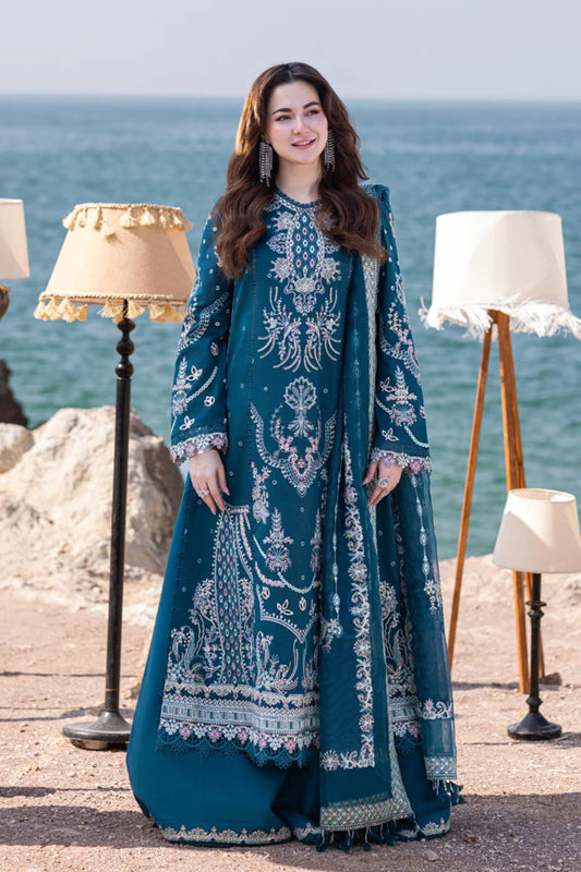 Qalamkar - SAHIL KINARE LUXURY LAWN’24 - FP-16 KIRA - TC-727