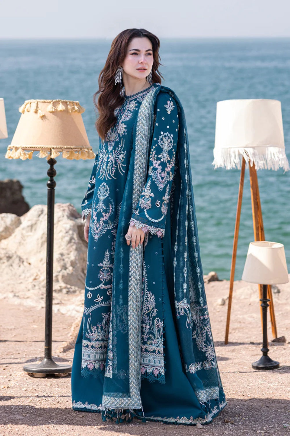 Qalamkar - SAHIL KINARE LUXURY LAWN’24 - FP-16 KIRA - TC-727