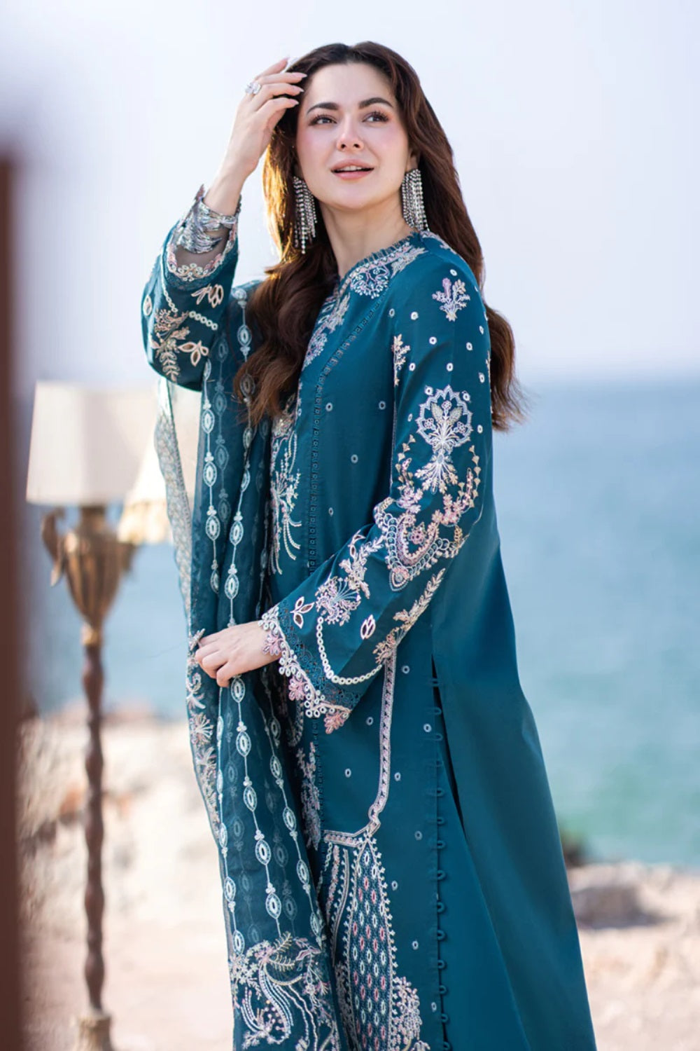 Qalamkar - SAHIL KINARE LUXURY LAWN’24 - FP-16 KIRA - TC-727