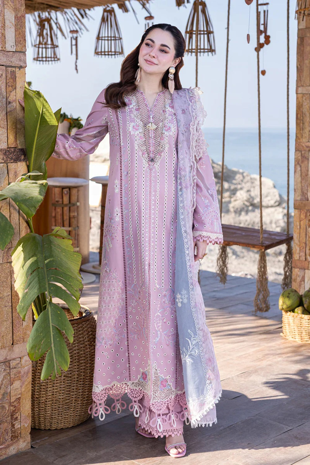 Qalamkar - SAHIL KINARE LUXURY LAWN’24 - FP-10 LINA - TC-1092