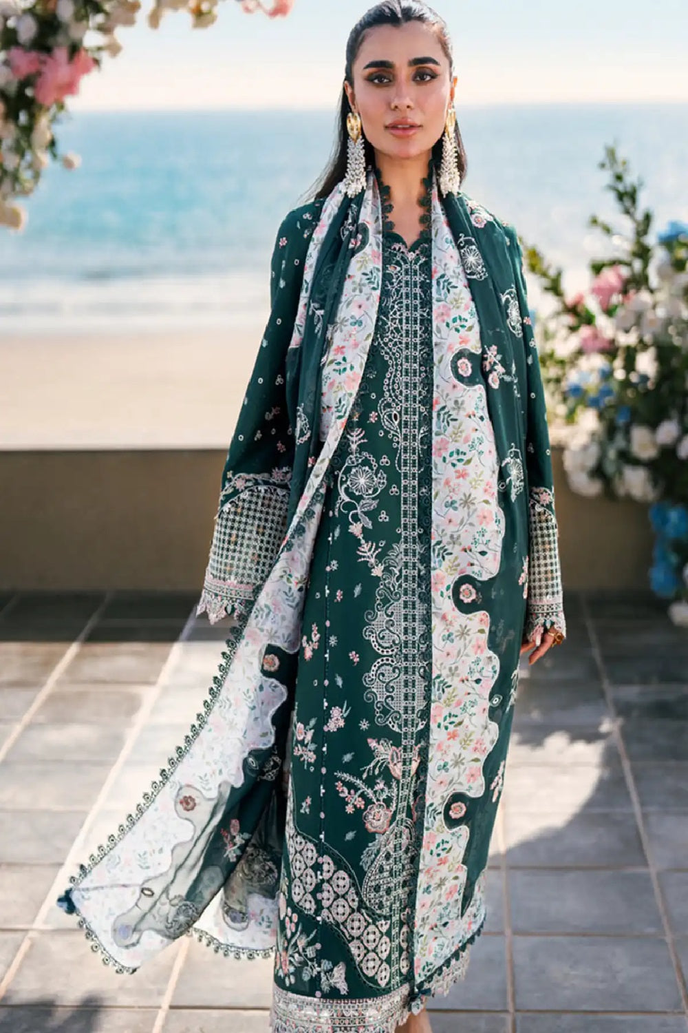 Qalamkar - SAHIL LUXURY LAWN’25 - FK-13 Eliza - TC-1231