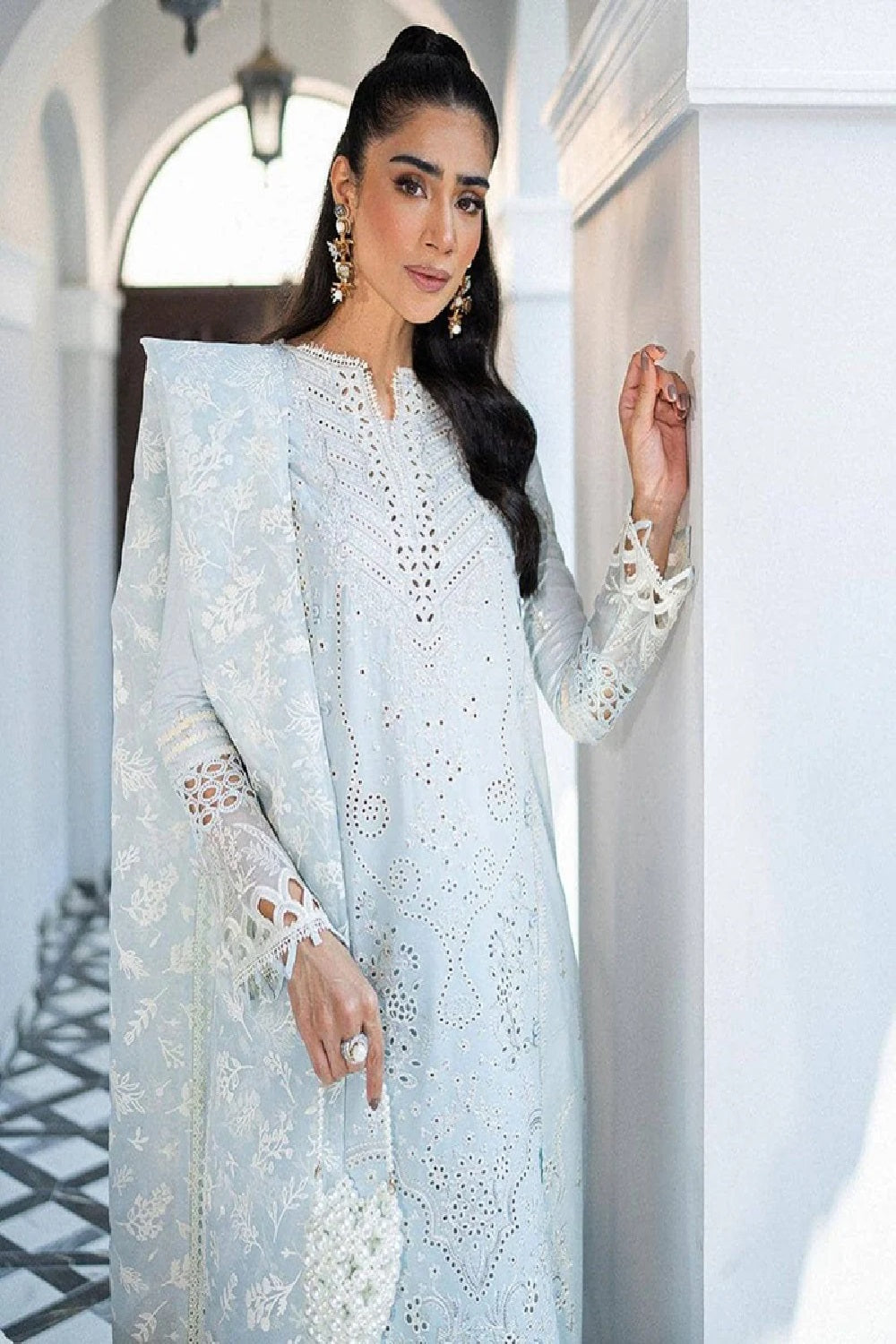 Qalamkar - SAHIL LUXURY CHIKANKARI LAWN’25 - TC-1267