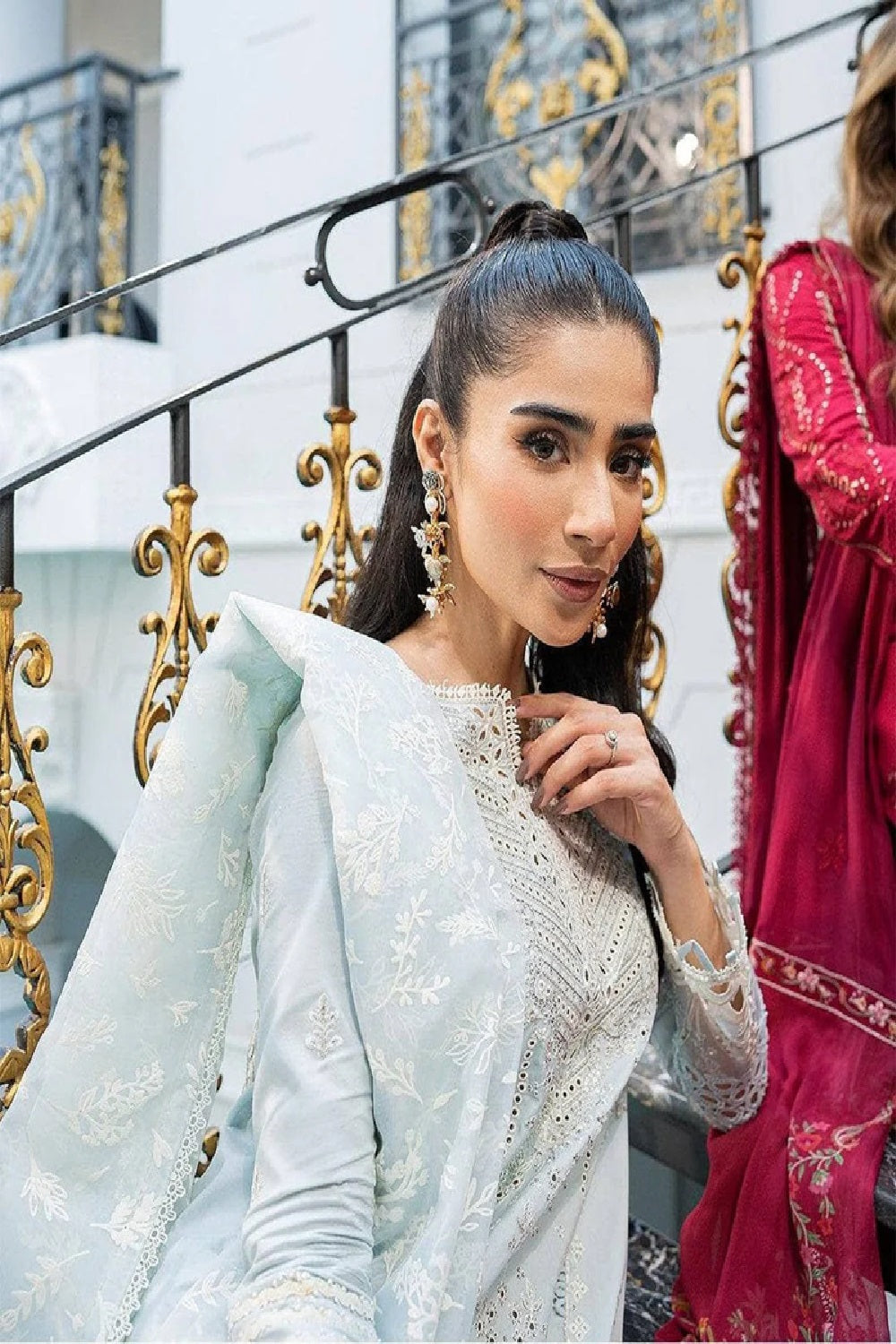 Qalamkar - SAHIL LUXURY CHIKANKARI LAWN’25 - TC-1267