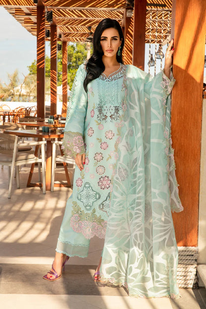 Rang Rasiya Premium Embroidered Lawn D-09 Mahsa - TC-1232