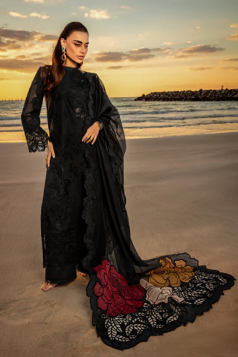 Rang Rasiya Premium Embroidered Lawn D-01 RAMEEN - TC-1178