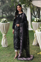 Sardinia TALES OF PETALS Luxury Lawn'26 - MIDNIGHT BLOOM - TC-1577