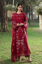 Sardinia TALES OF PETALS Luxury Lawn'26 - FLORAL FUCHSIA - TC-1576