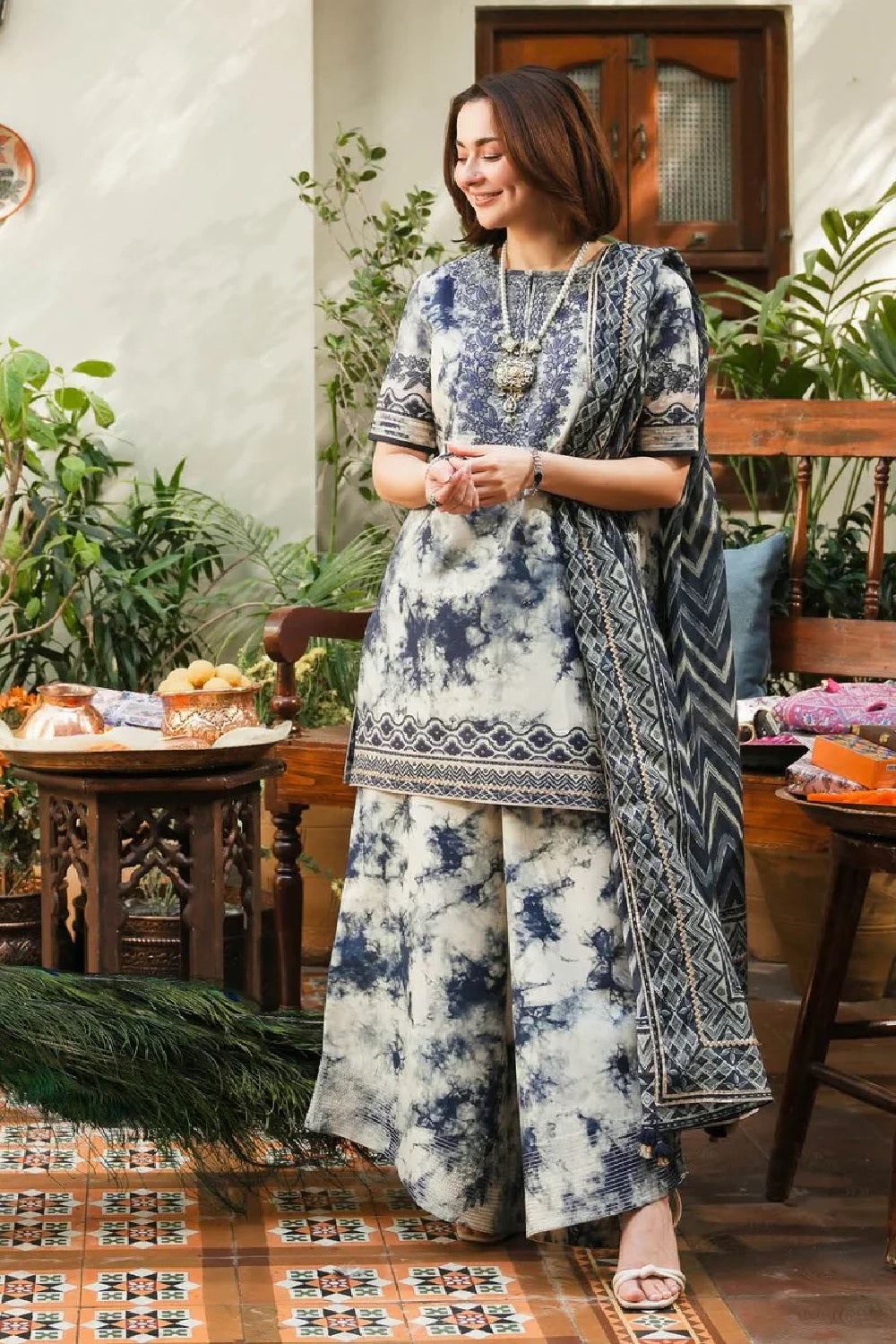 Sapphire Luxury Printed Embroidered Lawn'25 - TC-1279