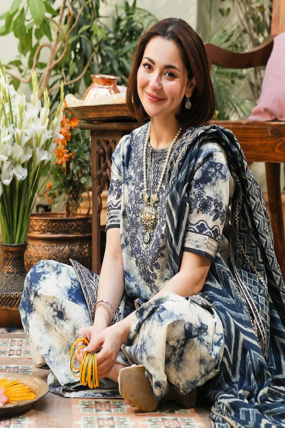 Sapphire Luxury Printed Embroidered Lawn'25 - TC-1279
