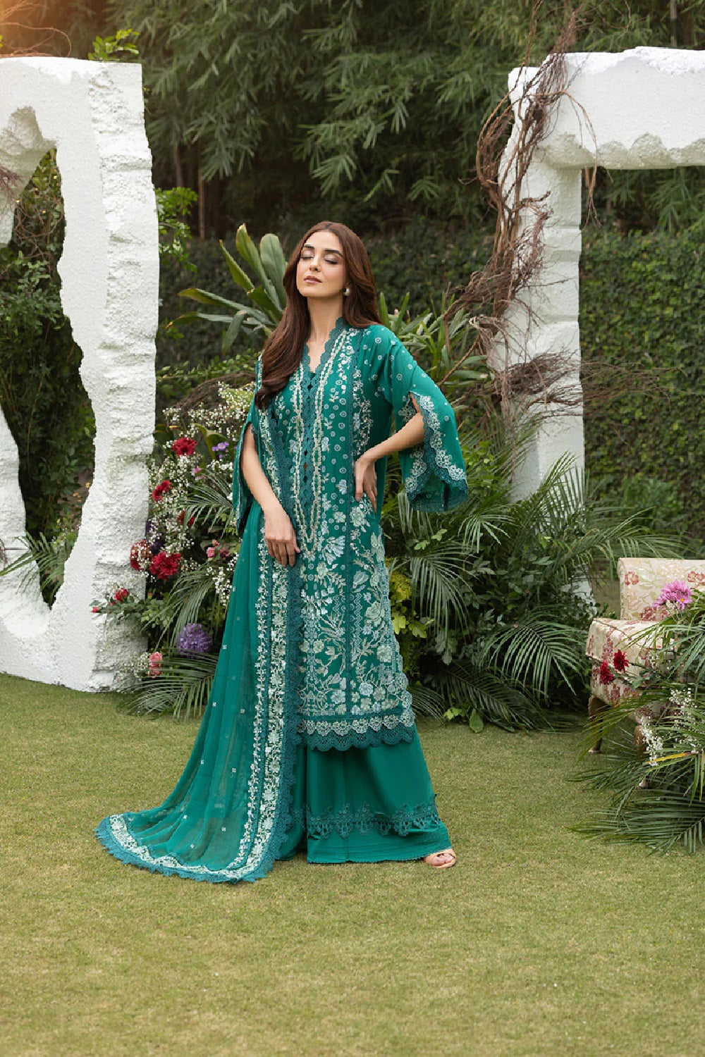 Sobia Nazir Luxury Lawn 2026 – Design 8B | Premium Embroidered - TC-1490