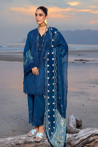 Saira Shakira By Crimson Lawn'24 Ulysses-Midnight 2B - TC-1102