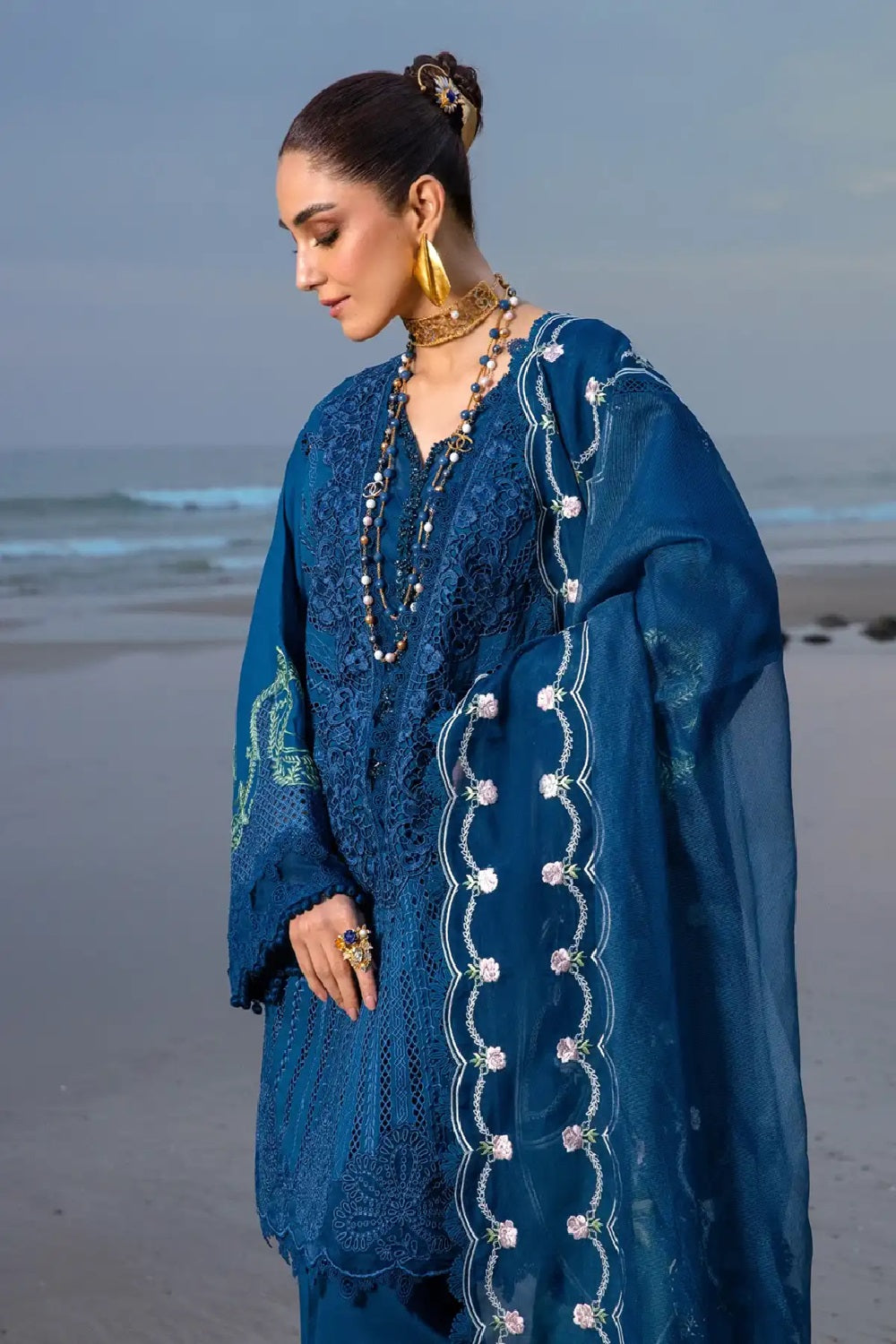 Saira Shakira By Crimson Lawn'24 Ulysses-Midnight 2B - TC-1102