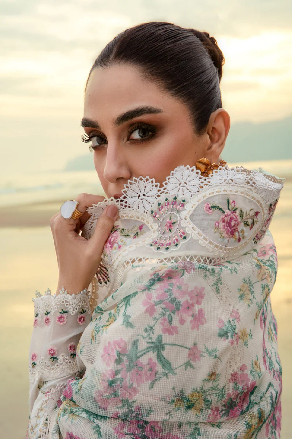 Saira Shakira Lawn'24 by Crimson - Cloud - TC-876