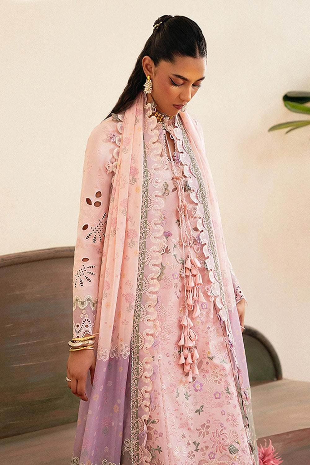 Suffuse LEENA Luxury Embroidered Lawn Eid'26 - TC-1556