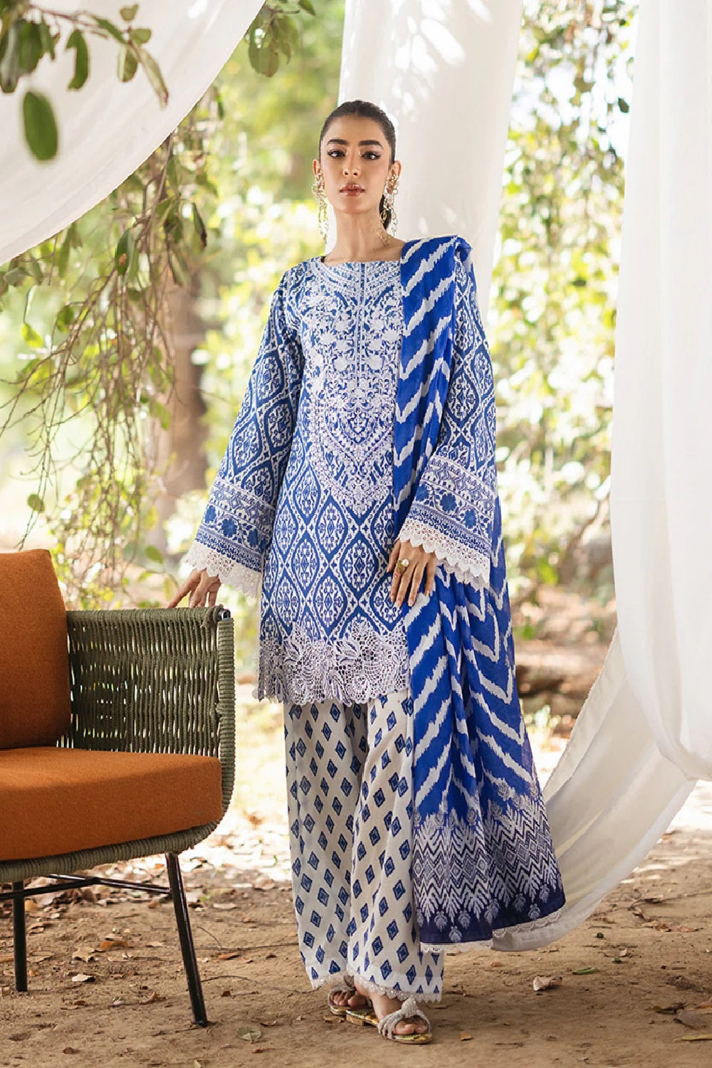 Zainab Chottani Tahra Lawn'24 - LEENA - D 4A - TC-835