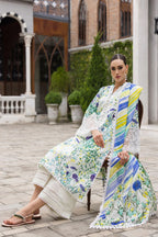 Zainab Chottani Tahra Lawn'24 - FROSTY ORCHID - 10A - TC-1136