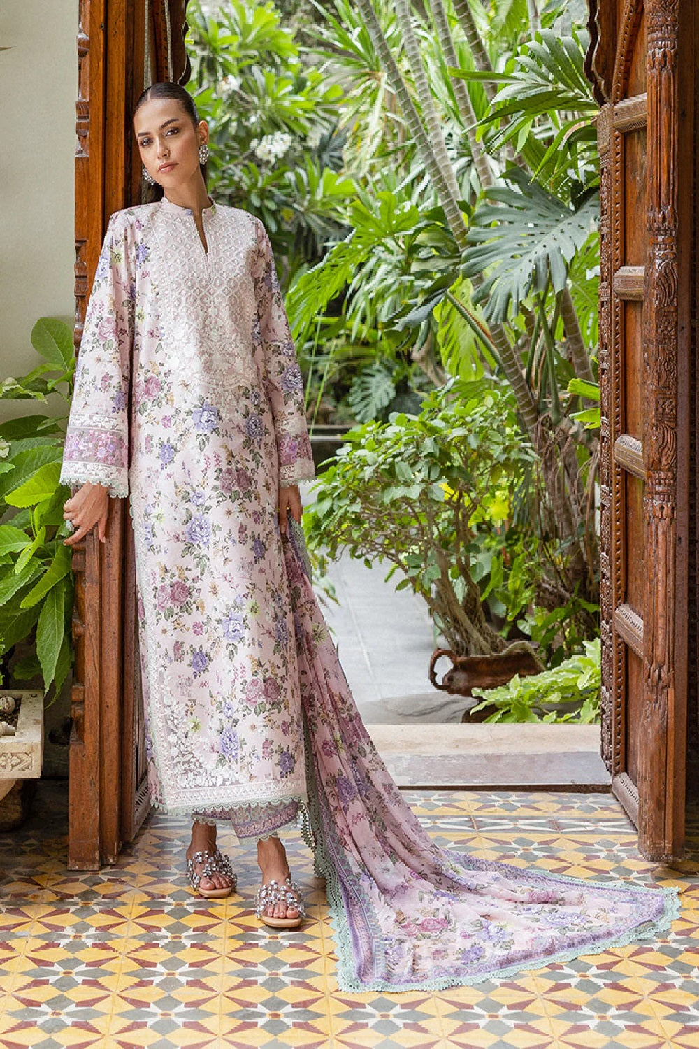 Zainab Chottani Tahra Lawn'25 - AMERE-D9 ( 2 Colors ) - TC-1473