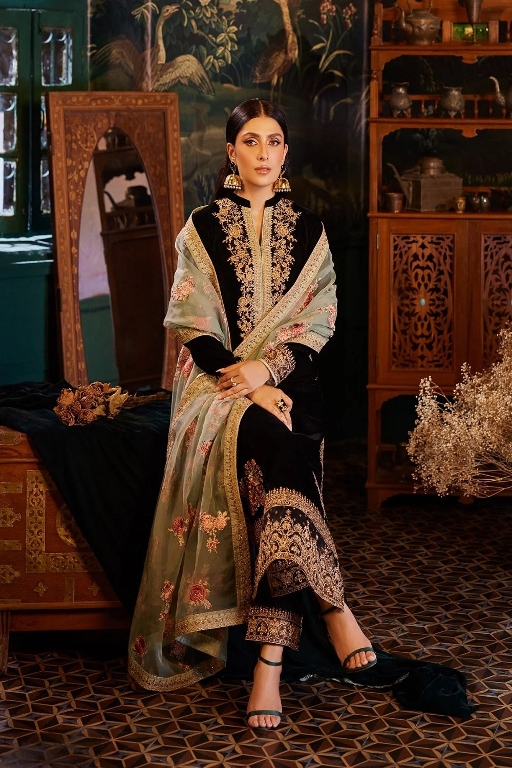 Zainab Chottani Velvet Collection ANDLEEP D-1 - TC-948