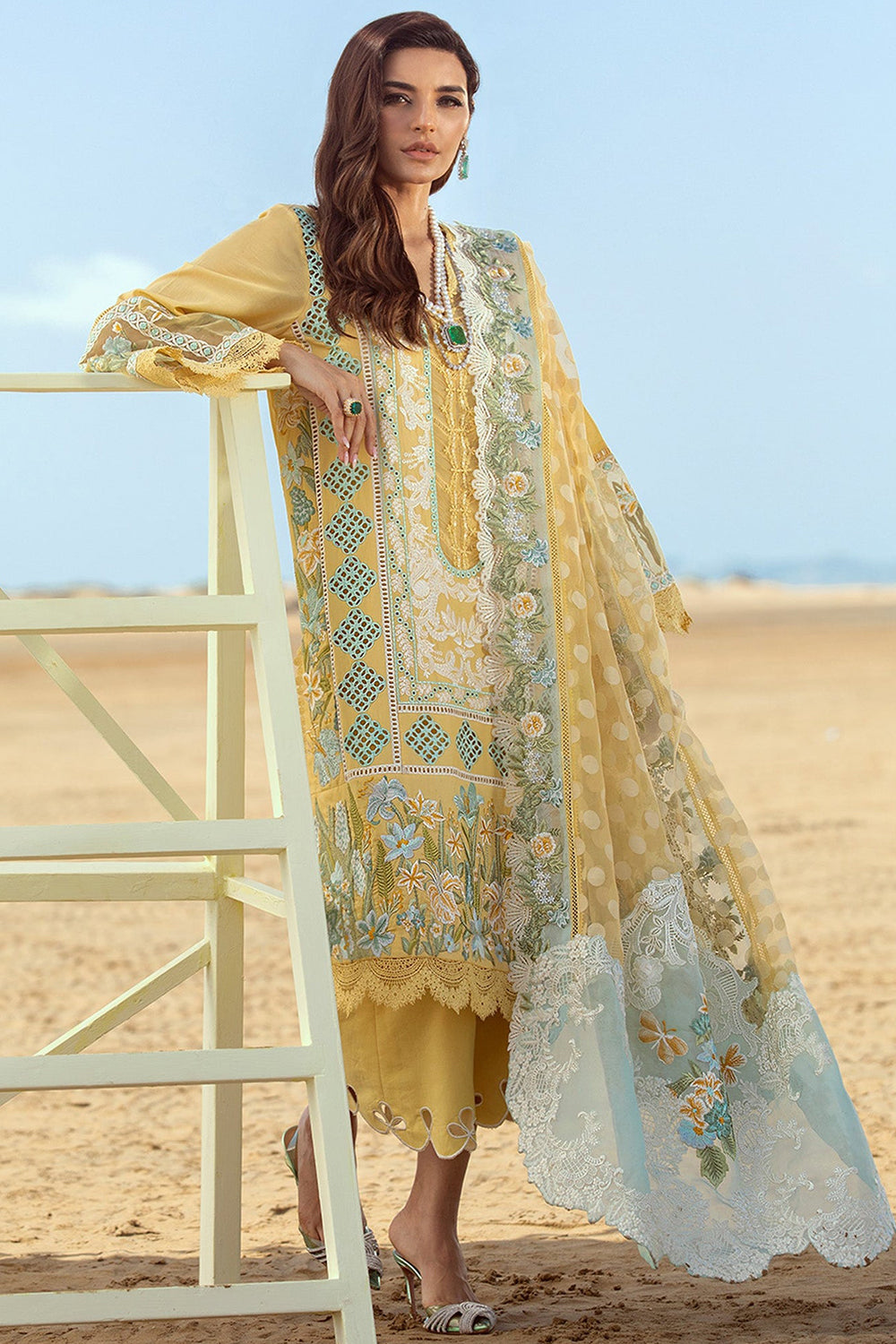 Crimson X Saira Shakira Luxury Lawn - D5 Serendipity - A Amber - TC-123