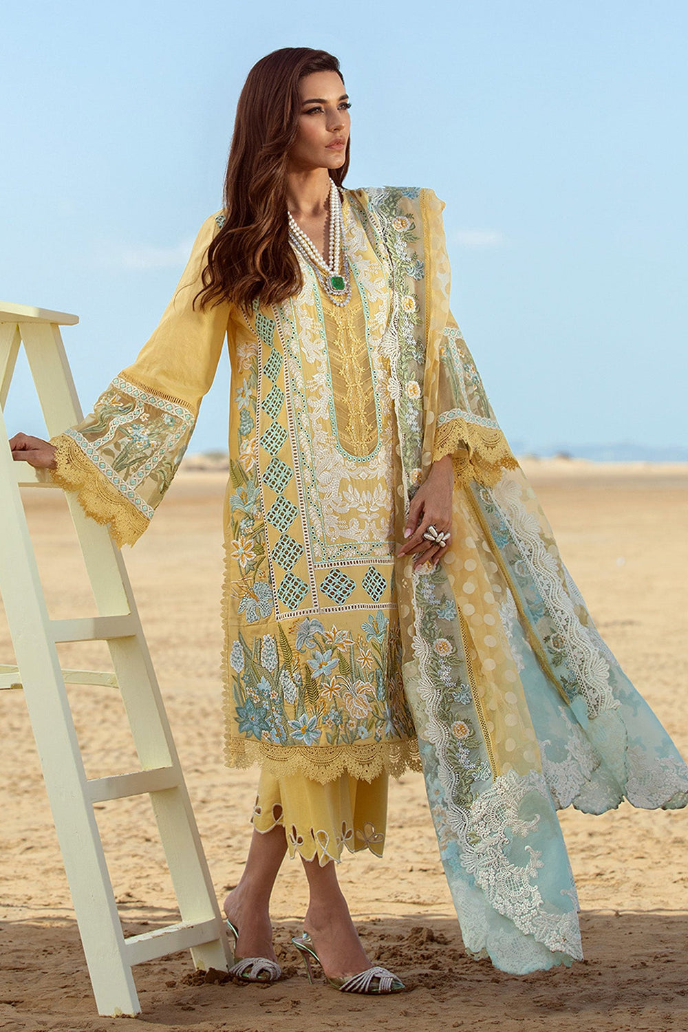 Crimson X Saira Shakira Luxury Lawn - D5 Serendipity - A Amber - TC-123
