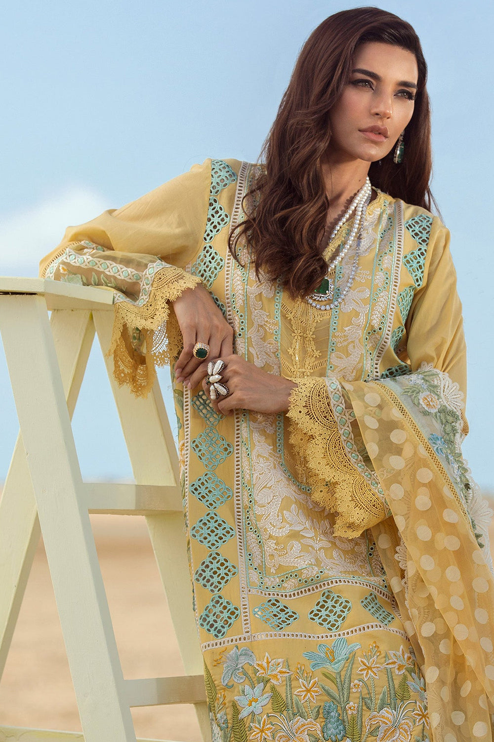 Crimson X Saira Shakira Luxury Lawn - D5 Serendipity - A Amber - TC-123