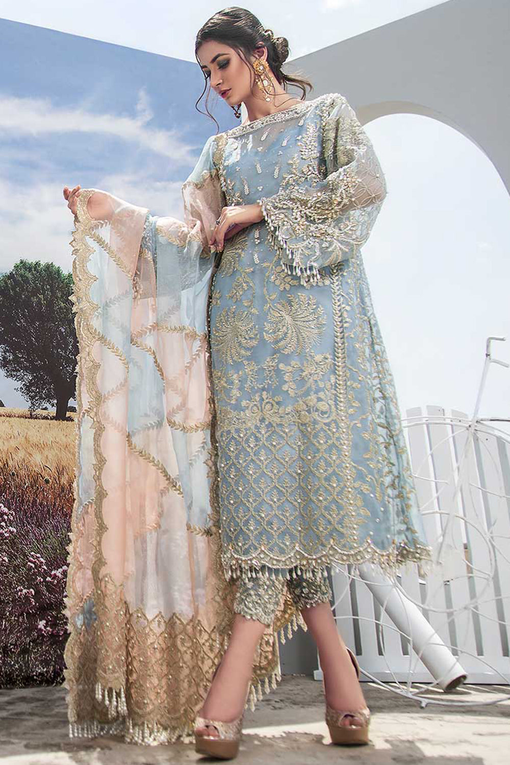 Samsara By Khadija Batool - Larkspur - Luxury Pret - TC-285