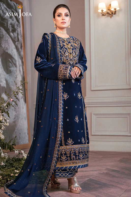 Asim Jofa - The Ayeza Edit - AJAM-08 - (Micro 9000 Velvet) (2 Colors) - TC-273