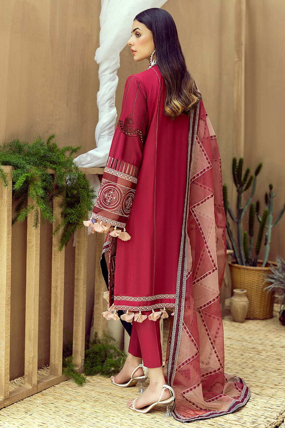 Adan’s Libas Zaire Lawn Collection`23 - Paprika - TC-308