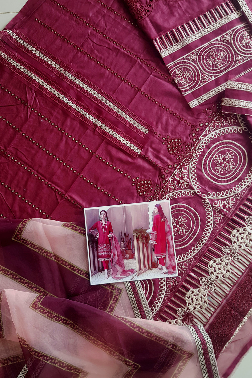 Adan’s Libas Zaire Lawn Collection`23 - Paprika - TC-308