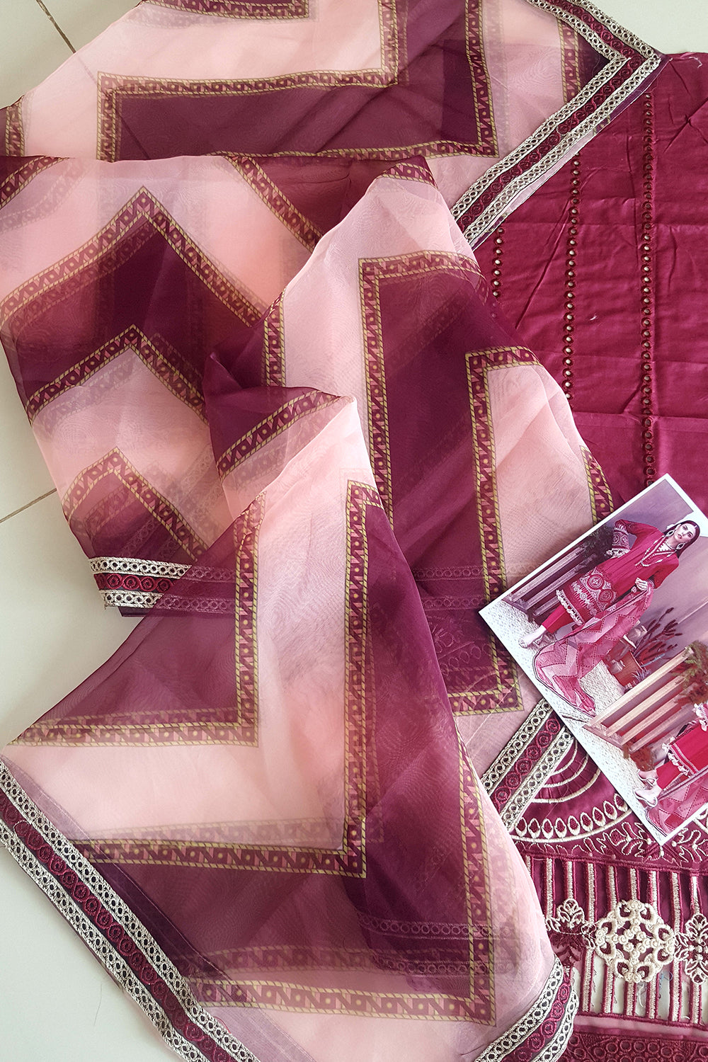 Adan’s Libas Zaire Lawn Collection`23 - Paprika - TC-308