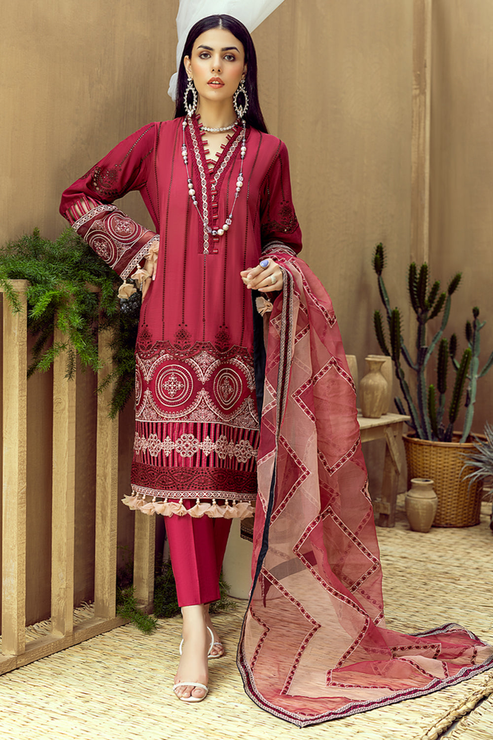 Adan’s Libas Zaire Lawn Collection`23 - Paprika - TC-308