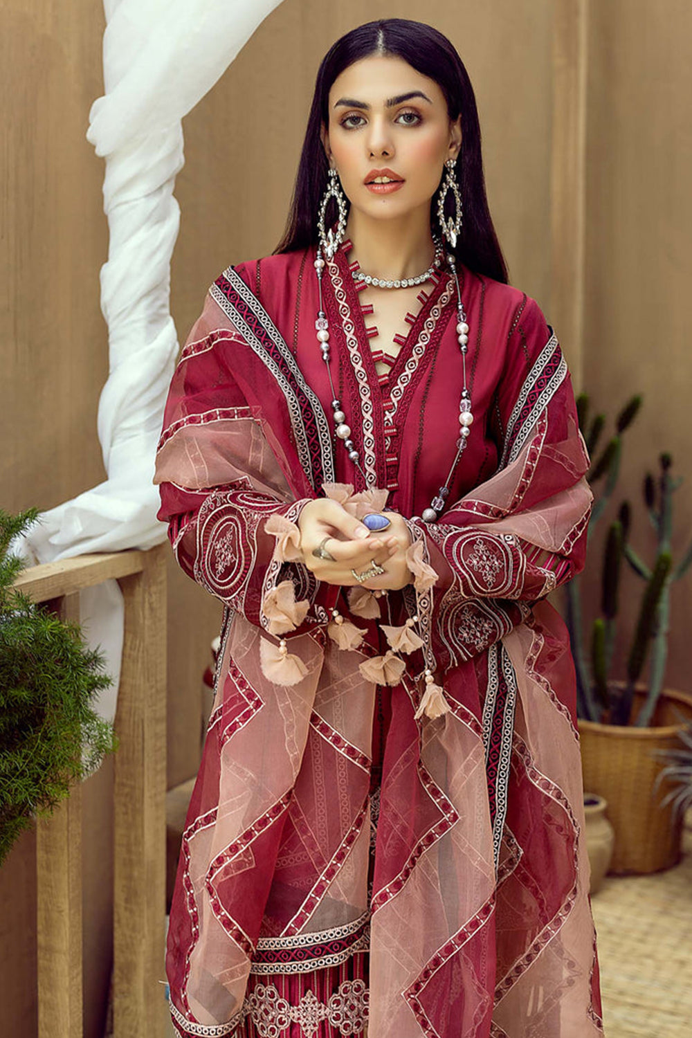 Adan’s Libas Zaire Lawn Collection`23 - Paprika - TC-308