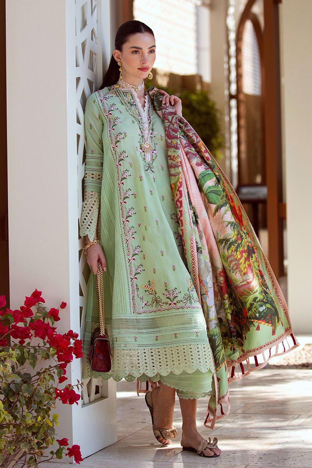 Farah Talib - Aziz Hewa MINT NERA LUXE Lawn - TC-316